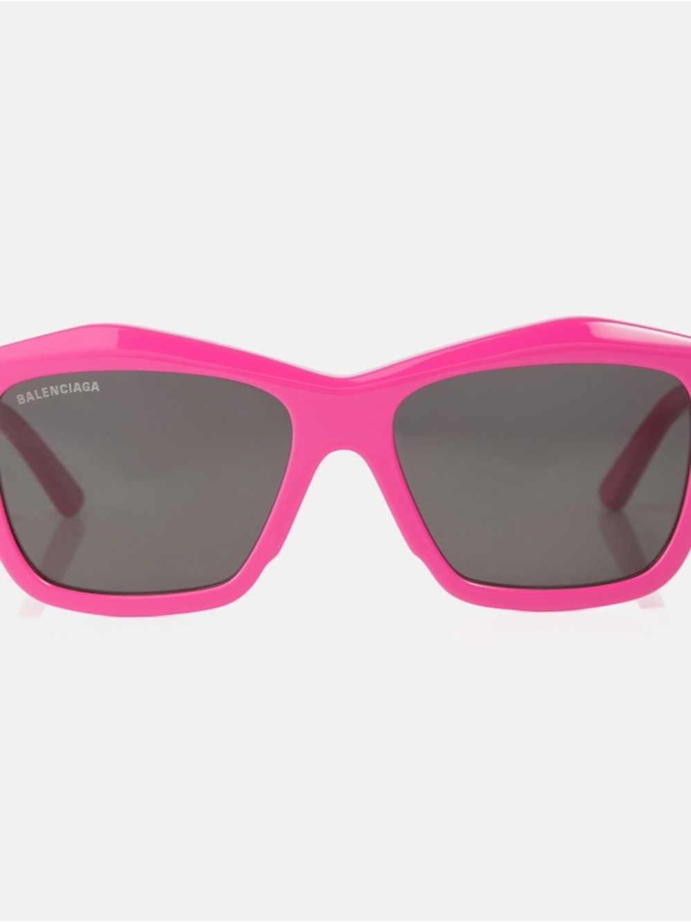 Balenciaga Bright Pink Square Sunglasses